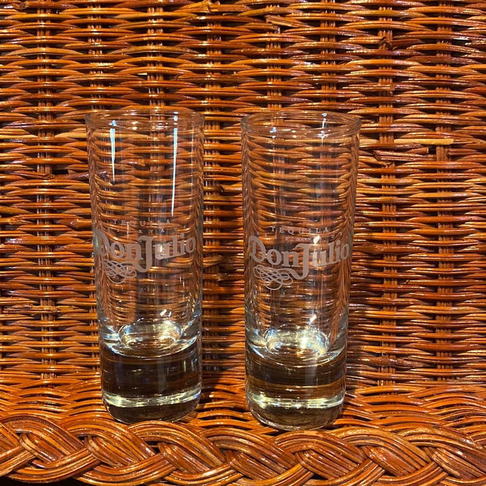 NEW Tequila Don Julio Set of 2 Shot Glasses